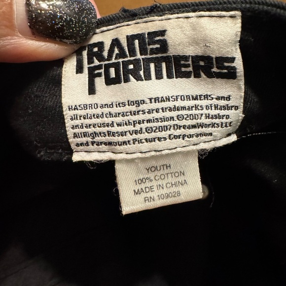 Transformer Black and Silver Youth Adjustable Cap - Picture 6 of 12